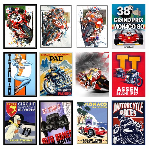 Racing metal signs plaques - racing,, signs/plaques