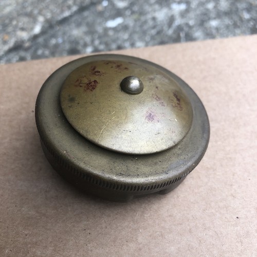 Vintage brass fuel cap - fuel,