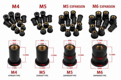 Rubber well nuts - rubber,