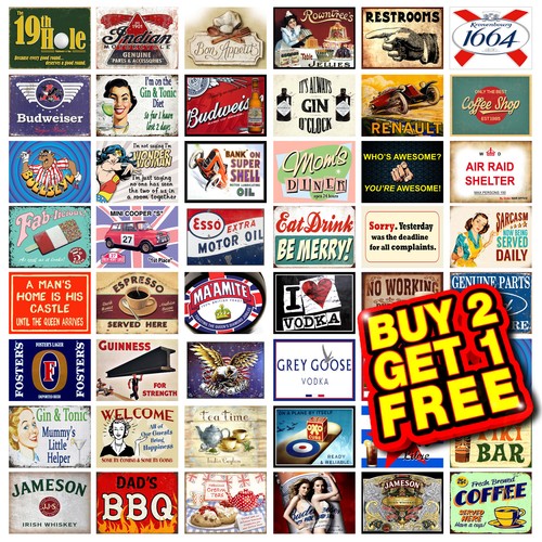 Metal signs retro vintage home - vintage,