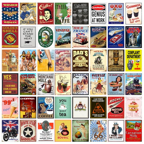 Metal tin sign plaque home - tin, bar