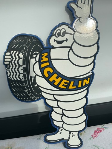 Michelin tyre man enamel sign - tyre,