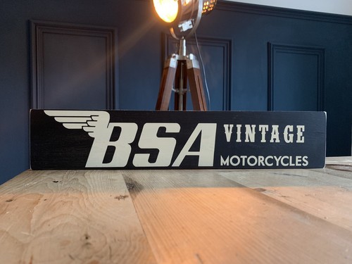 Bsa motorcycle sign - bsa,