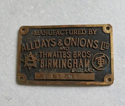 Alldays onions engineers - engineers, car