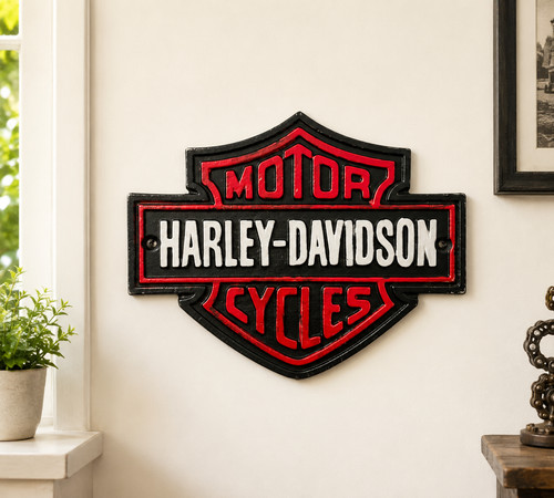 Harley davidson wall plaque - harley,