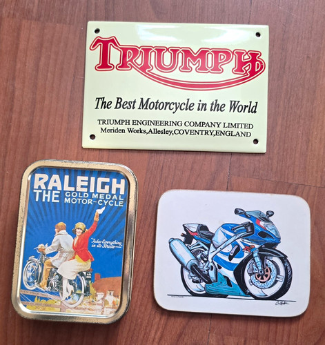 Triumph metal motorcycle - triumph, sign