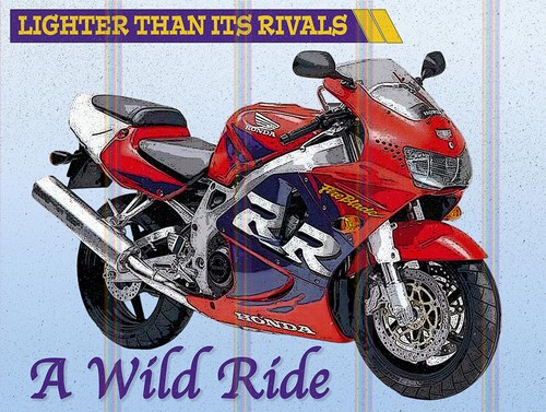 Honda fireblade motorcycle - honda,