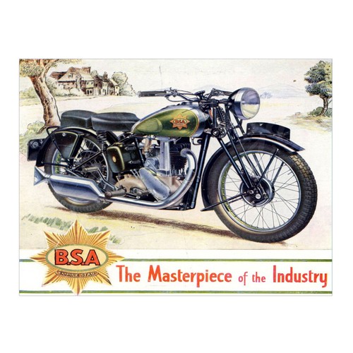 Bsa motorcycle metal - motorcycle, sign