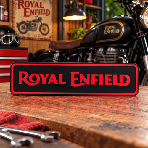 Royal enfield motorcycle - enfield, 3d