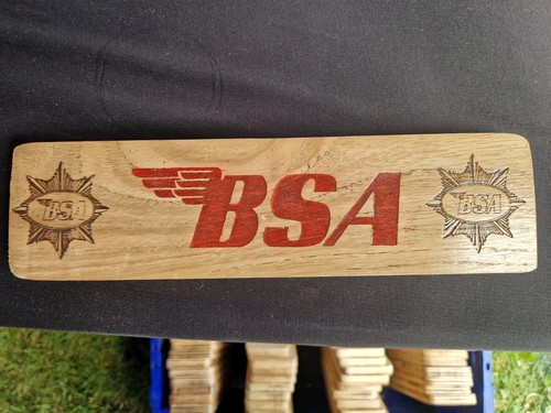 Bsa motorcycle wooden biker - motorcycle,