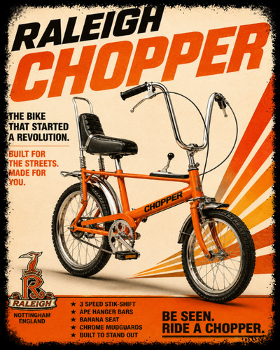 Raleigh chopper bike - chopper, bicyle