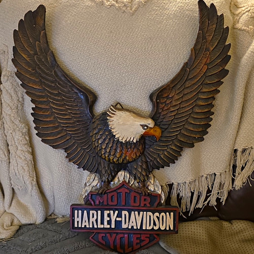 Harley davidson eagle - 3d, resin