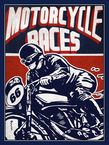 Motorcycle races retro - races,,