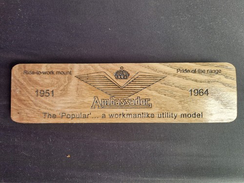 Ambassador motorcycle wooden - ambassador,