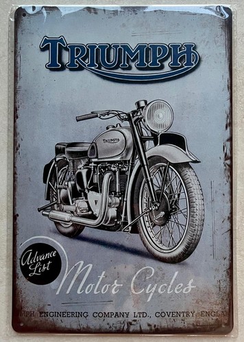 Triumph motorcycle plaque sign - motorcycle,
