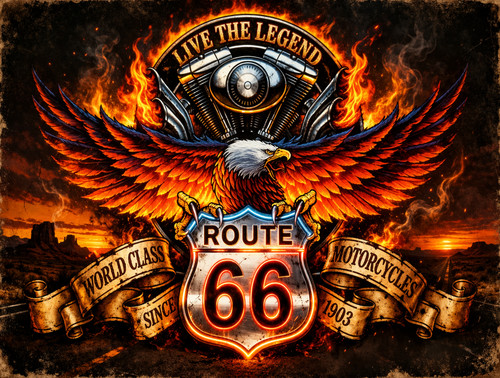 Route eagle motorcycle - &,