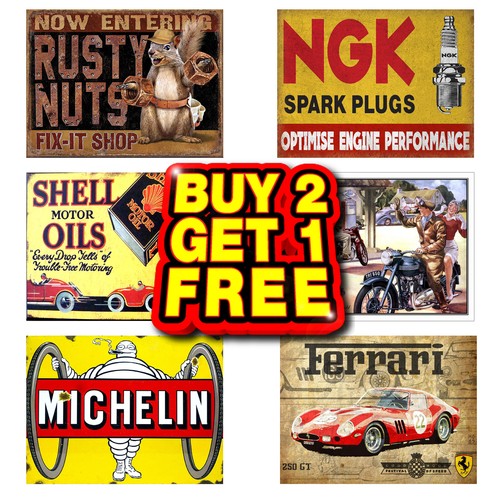 Garage metal tin sign plaque - garage,