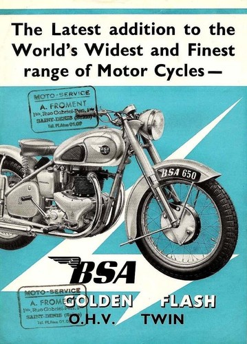 Bsa 1950 motorcycle - ‘bsa, motorcycle’