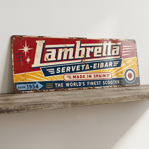 Lambretta sign vespa - lambretta,