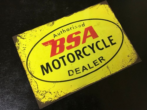 Motorcycle metal sign plaque - motorcycle,